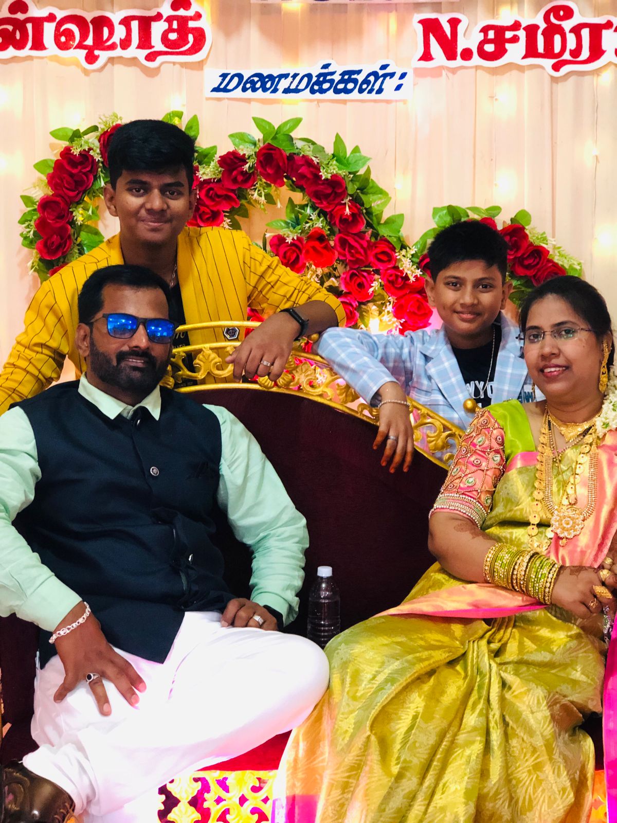 Family at the wedding